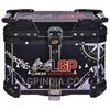 LGP 45L aluminium motorcycle top box with backrest

