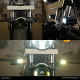 ZANA Fog Light ZFL-15 Universal LED Motorcycle Fog Lights with Bluetooth Controller, Dual Colour Lighting and CNC Aluminium Body | Legendary Custom