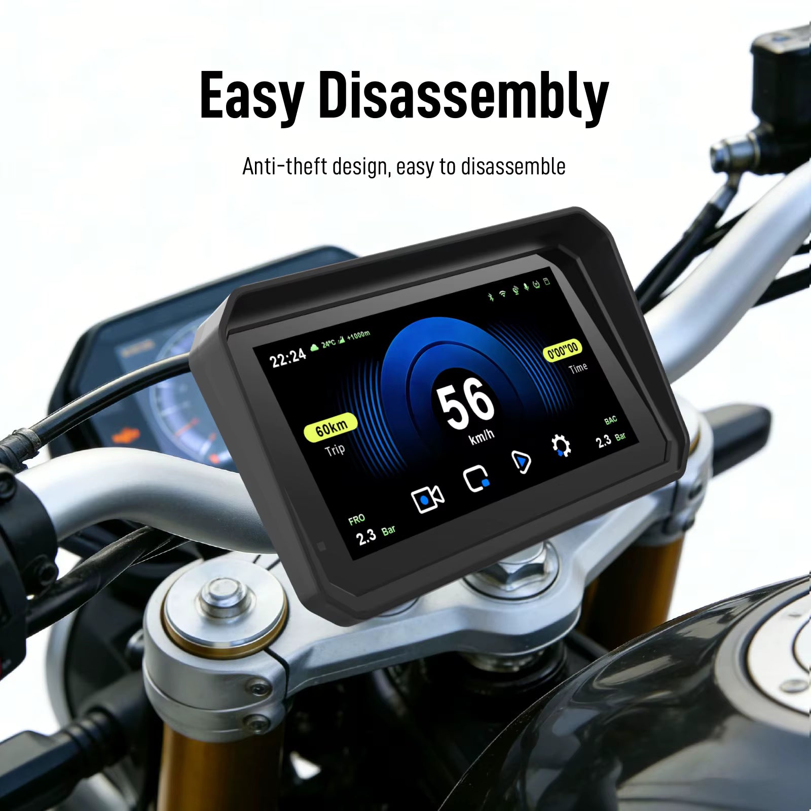 LBC Moto M3 Elite Pro 6.25 inch motorcycle dashcam
