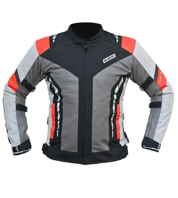 Bison ProGear Masculine V2 grey red riding jacket

