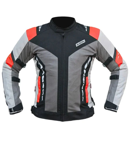 Bison ProGear Masculine V2 grey red riding jacket
