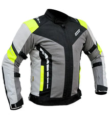 Bison ProGear Masculine V2 grey hi viz riding jacket
