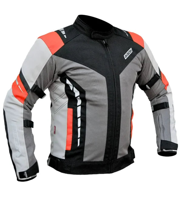 Bison ProGear Masculine V2 grey red riding jacket
