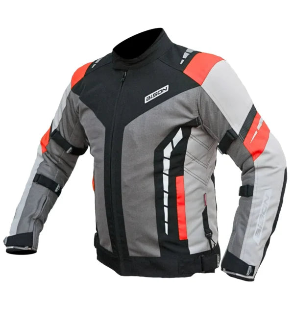 Bison ProGear Masculine V2 grey red riding jacket
