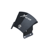 MotoCare metal visor installed on Hero Xpulse motorcycle windshield for aerodynamic protection and enhanced styling