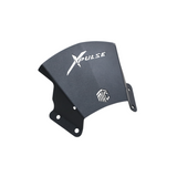 MotoCare metal visor installed on Hero Xpulse motorcycle windshield for aerodynamic protection and enhanced styling