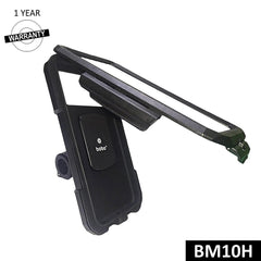 BOBO BM10 Waterproof Bike Phone Holder for Motorcycle and Scooter with Handlebar and Mirror Mount Options