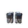 MOTOCARE ALUMINIUM 36 LITRE BMW GS BLACK PANNIERS WITH SADDLE CLAMP