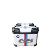 MOTOCARE ALUMINIUM 36 LITRE BMW GS SILVER PANNIERS WITH SADDLE CLAMP
