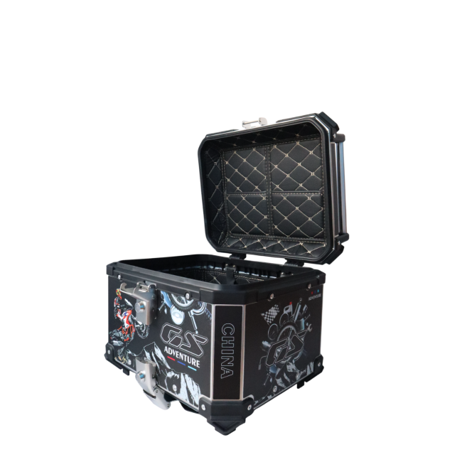 MOTOCARE ALUMINIUM 45 LITRE GRAPHIC BLACK GS ADVENTURE