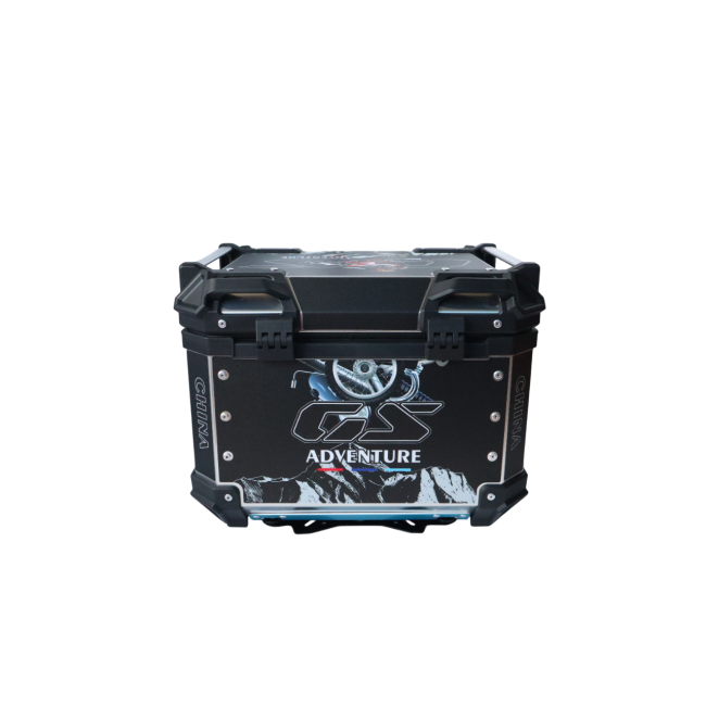 MOTOCARE ALUMINIUM 45 LITRE GRAPHIC BLACK GS ADVENTURE