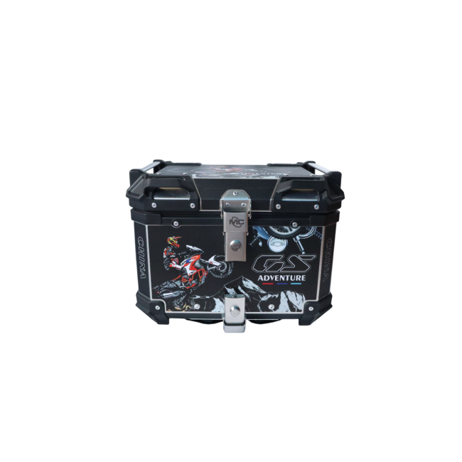 MOTOCARE ALUMINIUM 45 LITRE GRAPHIC BLACK GS ADVENTURE