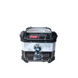 MOTOCARE ALUMINIUM 45 LITRE GRAPHIC WHITE BLACK SPEED GS