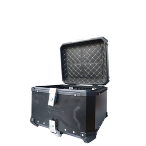 MOTOCARE ALUMINIUM 55 LITRE MX BLACK TOP BOX