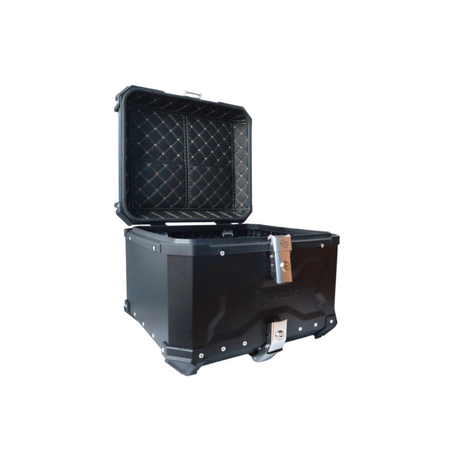 MOTOCARE ALUMINIUM 55 LITRE MX BLACK TOP BOX