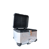 MOTOCARE ALUMINIUM 55 LITRE MX SILVER TOP BOX
