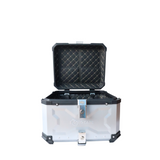 MOTOCARE ALUMINIUM 55 LITRE MX SILVER TOP BOX