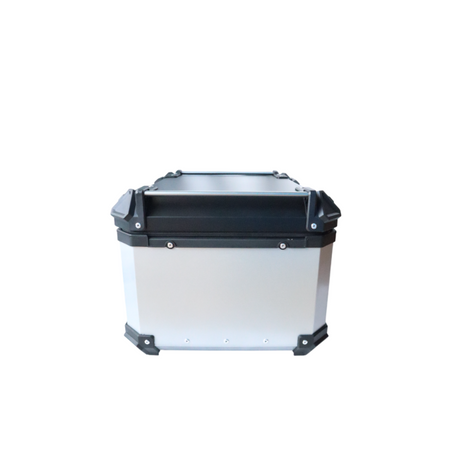 MOTOCARE ALUMINIUM 55 LITRE MX SILVER TOP BOX