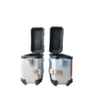 MOTOCARE ALUMINIUM MX 36 LITRE SILVER PANNIERS WITH SADDLE CLAMP