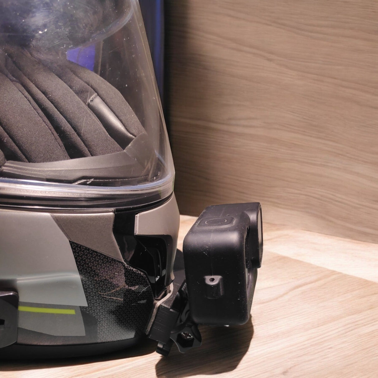 Moto Vibe India MT Atom SV Helmet Chin Mount for GoPro and Insta360 action cameras
