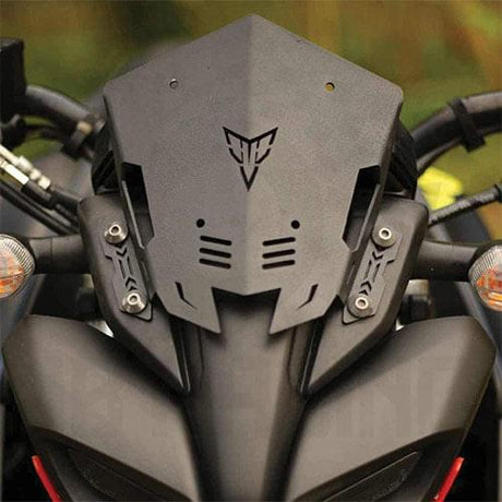 Bike Metal Visor for Yamaha MT-15 (Black)
