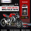 CRANK1 Carbon Rear Brake Pads CFB662 for MV Agusta Brutale 675