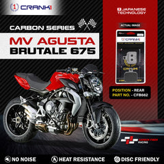 CRANK1 Carbon Rear Brake Pads CFB662 for MV Agusta Brutale 675