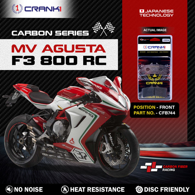 CRANK1 CFB744 carbon front brake pads for MV Agusta F3 800 RC