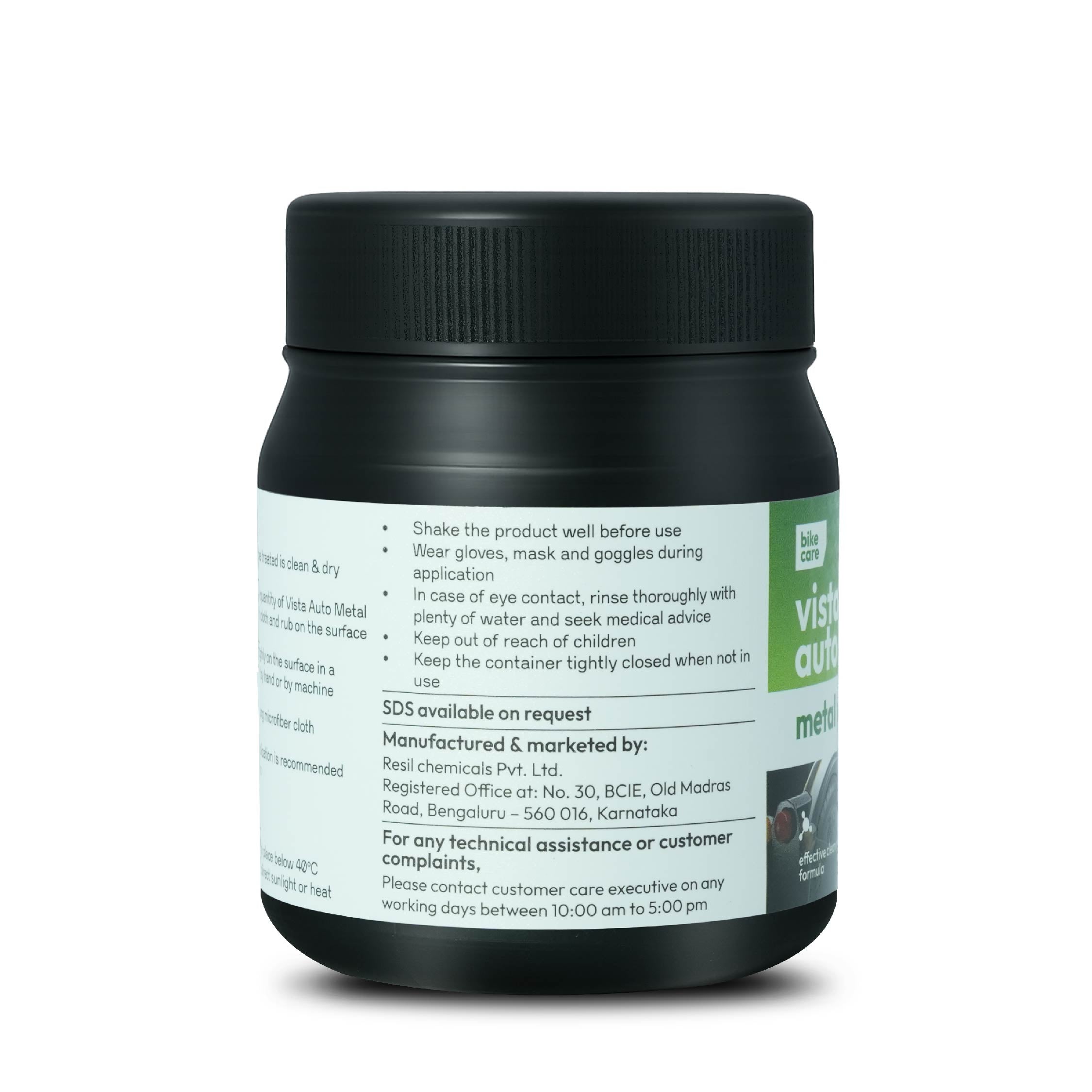 Vista Auto Care Metal Polish 100g for chrome brass copper and stainless steel

