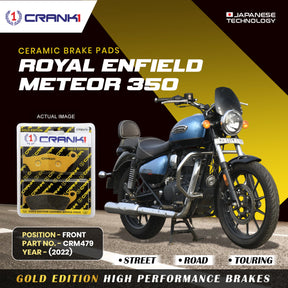 CRANK1 CRM479 ceramic front brake pads for Royal Enfield Meteor 350 2022