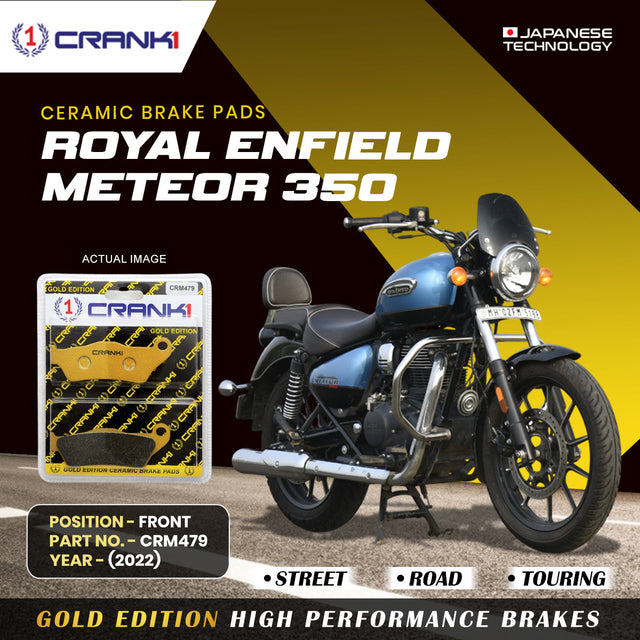 CRANK1 CRM479 ceramic front brake pads for Royal Enfield Meteor 350 2022