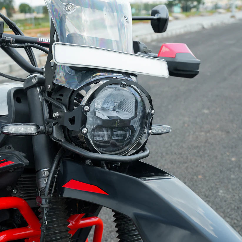 Moto Torque Acrylic Headlight Guard for XPulse 210 – Clear Protective Cover