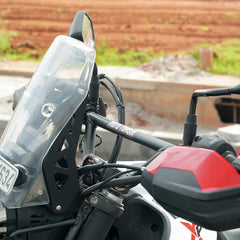 Moto Torque Black Handlebar with Clutch Cable for Hero XPulse 210 – Touring Kit