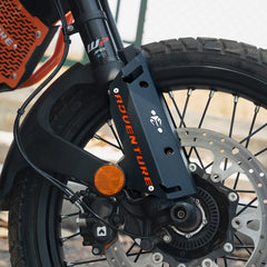 Moto Torque Black Metal Fork Protectors for 2025 KTM 390 Adventure / Adventure X – Suspension Safety and Styling Upgrade
