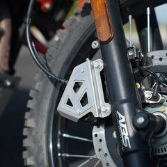 Silver Front Caliper Guard for XPulse 210 by Moto Torque – Brake Disc Protection