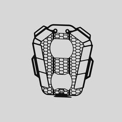 Moto Torque Honeycomb Headlight Guard for 2025 KTM 390 Adventure / Adventure X – Off-Road Protection Grill