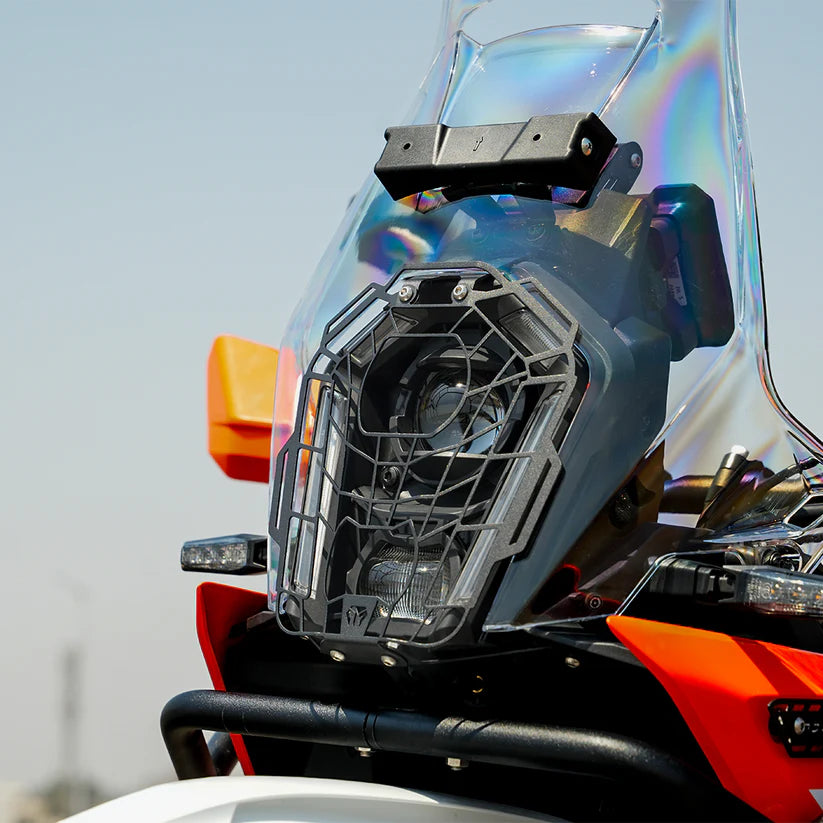 Moto Torque Spider Headlight Guard for KTM 390 Adventure / Adventure X 2025 – Rugged MS Front Lamp Protection