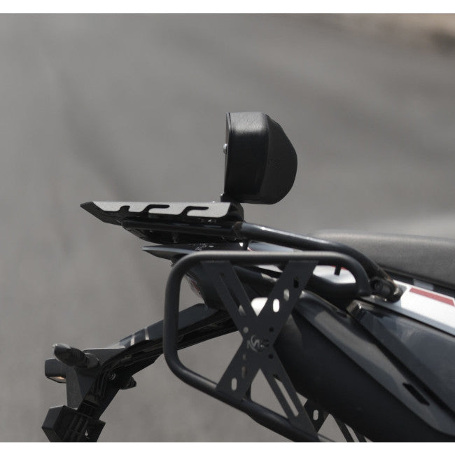 MotoCare CNC Rear Carrier with Backrest for Hero XPulse 210 – Touring Comfort & Luggage Mount