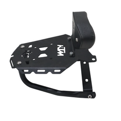 Motocare CNC Rear Carrier with Backrest for KTM Adventure 250/390 (2025) – Touring Rack with Pillion Support