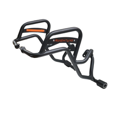 Motocare Crash Guard with Dual Sliders (Black) for KTM Adventure 250/390 2025 – Heavy-Duty Engine Protection