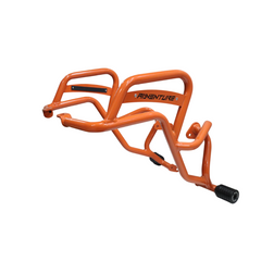 Motocare Crash Guard with Dual Sliders Orange – KTM 390 Adventure 2025 Engine Protection Bar