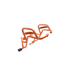 Motocare Crash Guard with Dual Sliders Orange – KTM 390 Adventure 2025 Engine Protection Bar