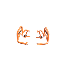 Motocare Crash Guard with Dual Sliders Orange – KTM 390 Adventure 2025 Engine Protection Bar