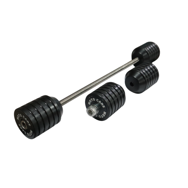 Motocare Fork Sliders Set of 4 for 2025 KTM Adventure 250/390 – Front & Rear Axle Crash Protection Kit