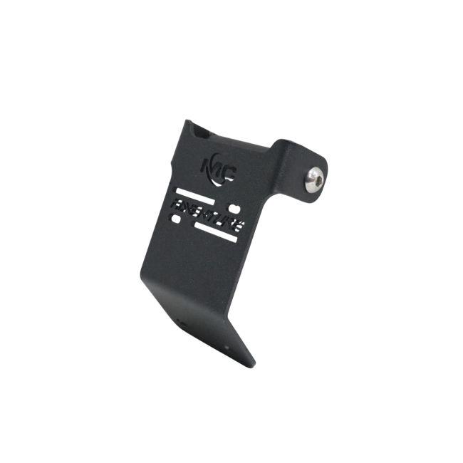 Motocare GPS Mount in Black and Orange for KTM Adventure 250/390 2025 – CNC Adjustable Navigation Holder