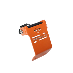Motocare GPS Mount in Black and Orange for KTM Adventure 250/390 2025 – CNC Adjustable Navigation Holder