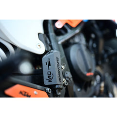 Motocare Rear Master Cylinder Guard for KTM Adventure 250/390 2025 – Orange and Black