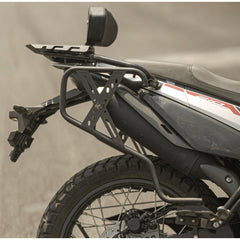 MotoCare Saddle Stay with Carrier Plate installed on Hero XPulse 210 – Touring Luggage Setup
