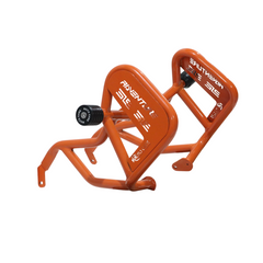 Motocare TYPE 2 Crash Guard Orange with Dual Sliders for KTM Adventure 250/390 – 2025 Model