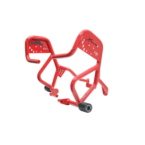 MotoCare Red Crash Guard with Dual Sliders for Hero XPulse 210 – Engine and Frame Protection